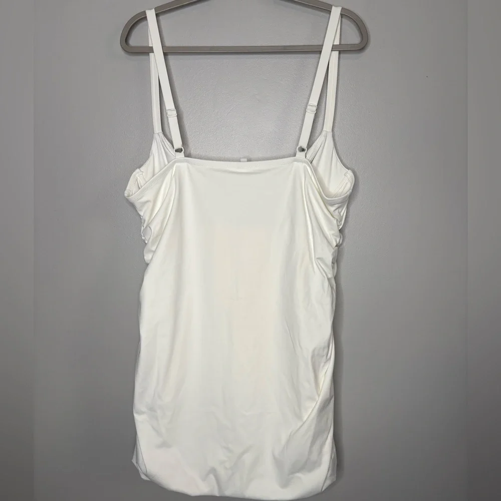 SKIMS Sculpting Ruched One Piece Swimdress NWT